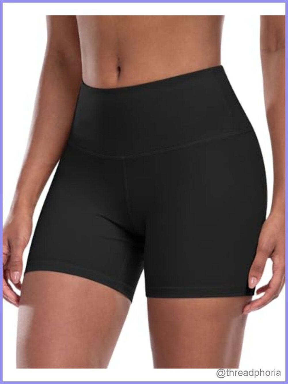 High Waisted Biker Yoga Shorts Tummy Control